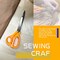 Sewing Kit with Case, Sewing Supplies for Home Travel and Emergency, Kids Machine, Contains Spools of Thread, Mending and Sewing Needles, Scissors, Thimble, Tape Measure